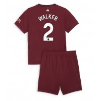 Manchester City Kyle Walker #2 3rd trikot Kinder 2024-25 Kurzarm (+ Kurze Hosen)